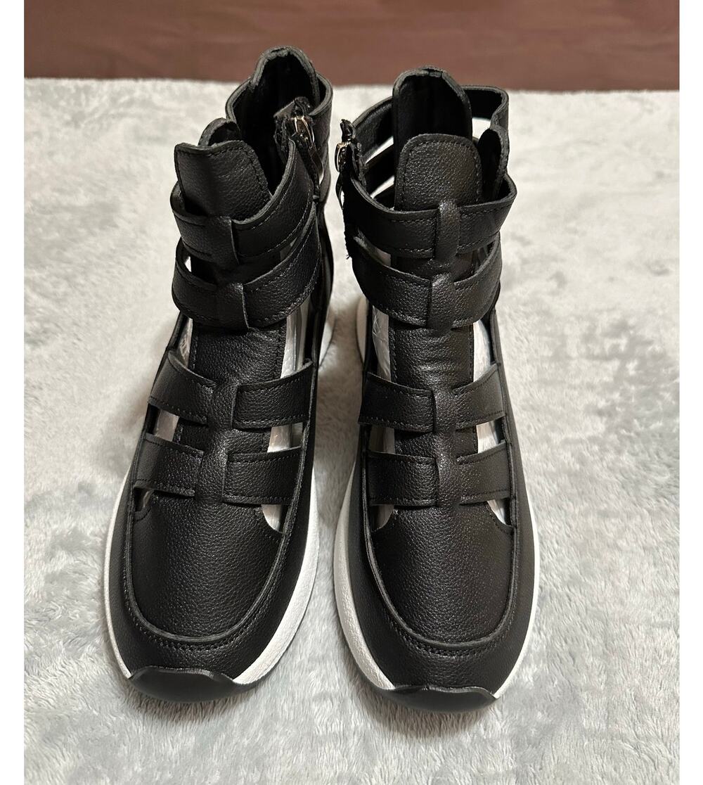 NEW Summer Platform Gladiator Sandals: Black Wedge Sneakers